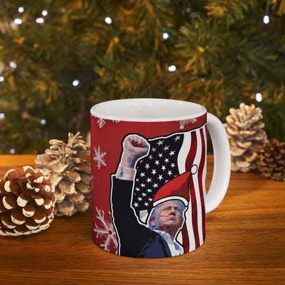 Donald Christmas Mug Ceramic, (11oz, 15oz)