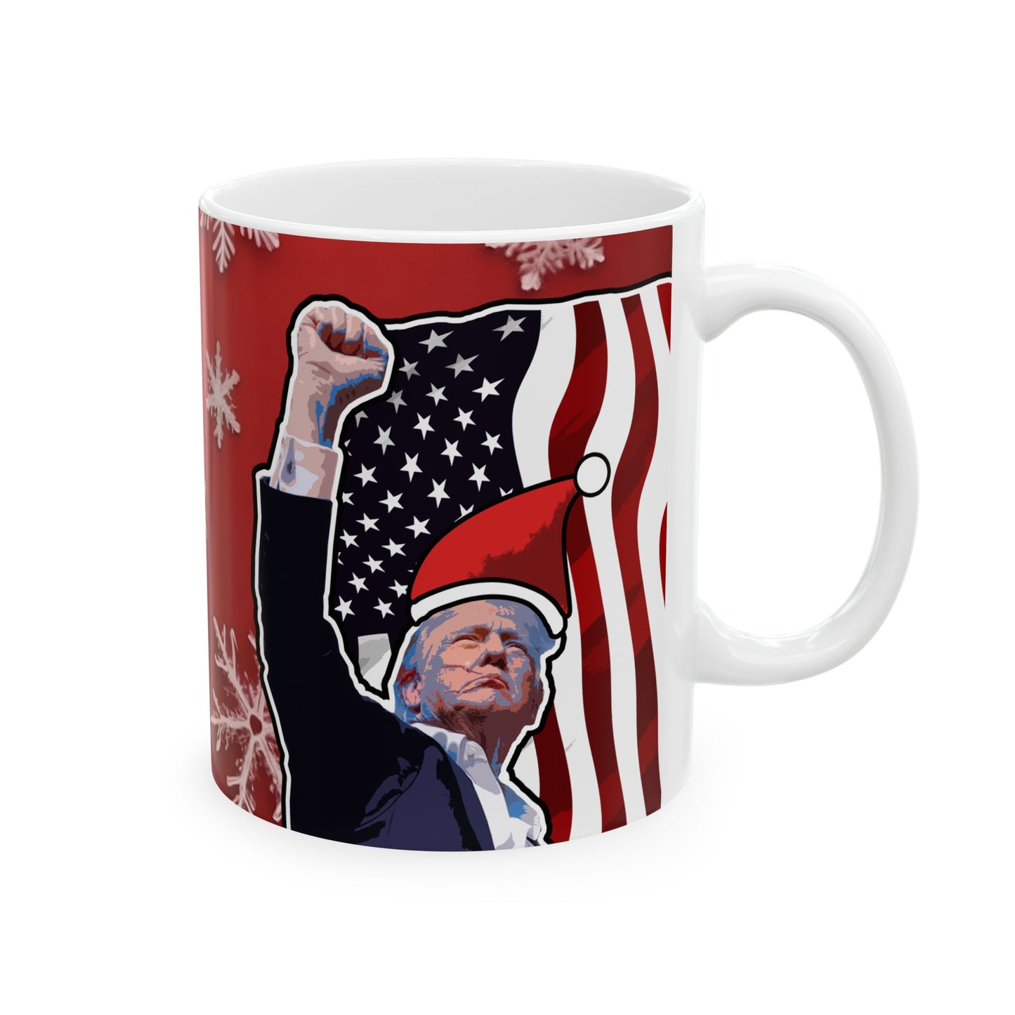 Donald Christmas Mug Ceramic, (11oz, 15oz)