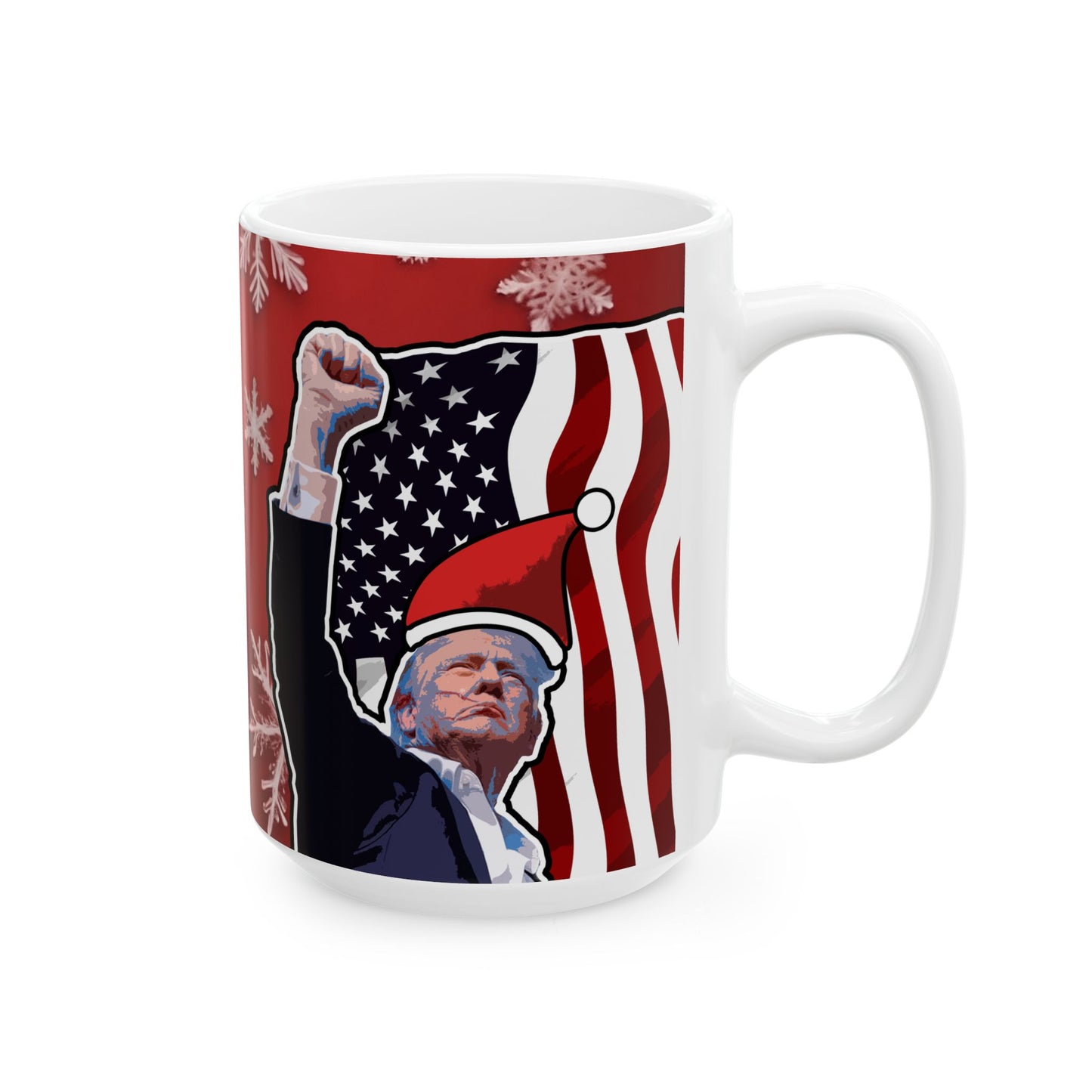 Donald Christmas Mug Ceramic, (11oz, 15oz)